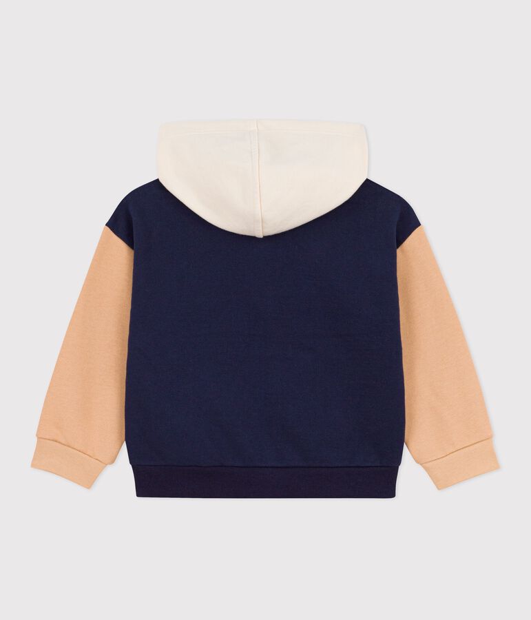 Sweatshirt &agrave; capuche enfant gar&ccedil;on bleu/multicouleur