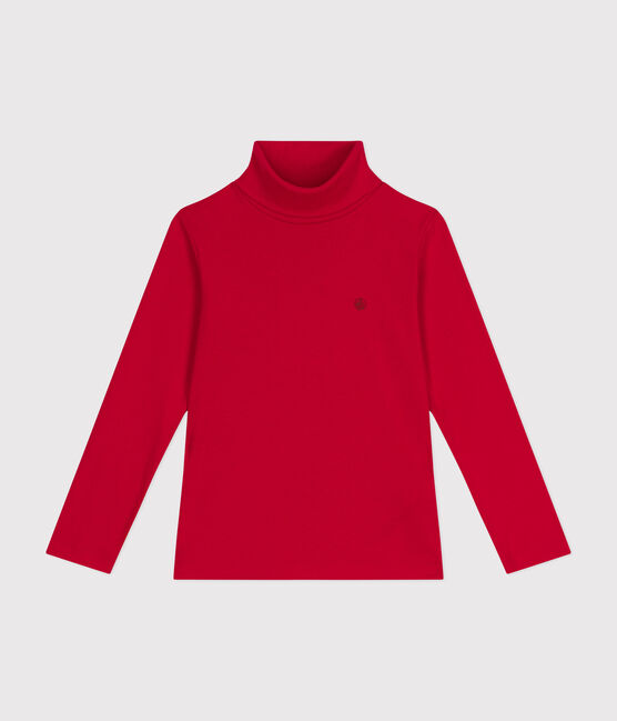 Sous-pull en coton enfant fille / garçon rouge CORRIDA
