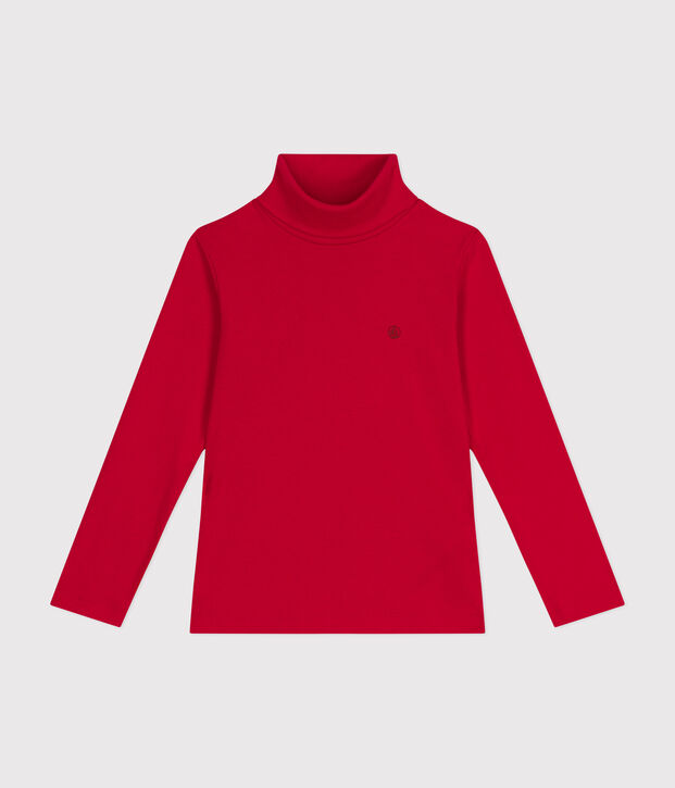 Katoenen coltruitje voor jongens/meisjes rood