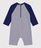 Babypakje met uv-bescherming blauw/wit