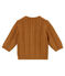 Cardigan en tricot laine et coton torsadé bébé mixte marron BRINDILLE