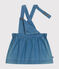 Jurk zonder mouwen van licht denim voor baby's blauw DENIM CLAIR