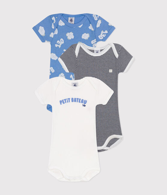 Set van 3 katoenen body's met korte mouwen voor baby's variante 2