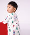 Pyjama b&eacute;b&eacute; en molleton ouverture dos imprim&eacute; No&euml;l blanc/multicouleur