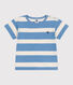 Katoenen T-shirt met korte mouwen en streepjes voor baby's