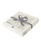 Coffret carré de bain et chaussons bébé en BE et côte blanc MARSHMALLOW/gris SCULPTURE/ MULTICO