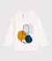 Katoenen T-shirt baby. wit MARSHMALLOW