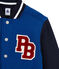 Bomberjack in gevoerd molton voor jongens blauw LIMOGES/blauw SMOKING