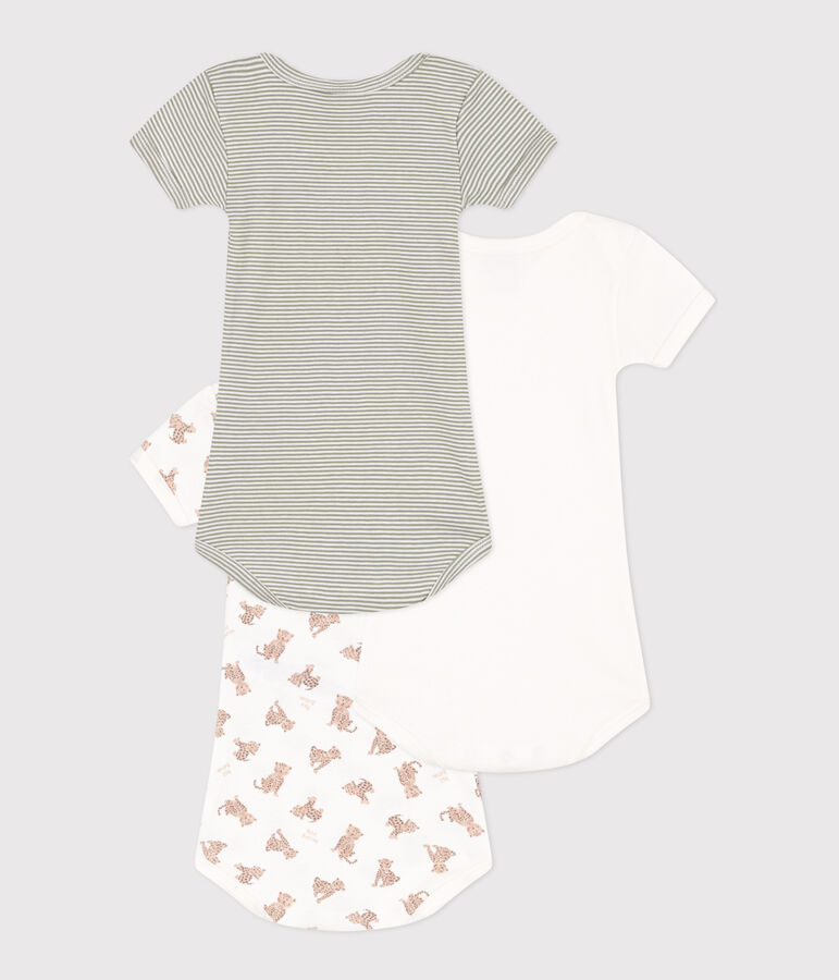 Lot de 3 bodies manches courtes leopards en coton variante 1