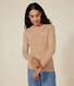 L'Iconique, gestreept T-shirt met lange mouw van ribstof voor dames