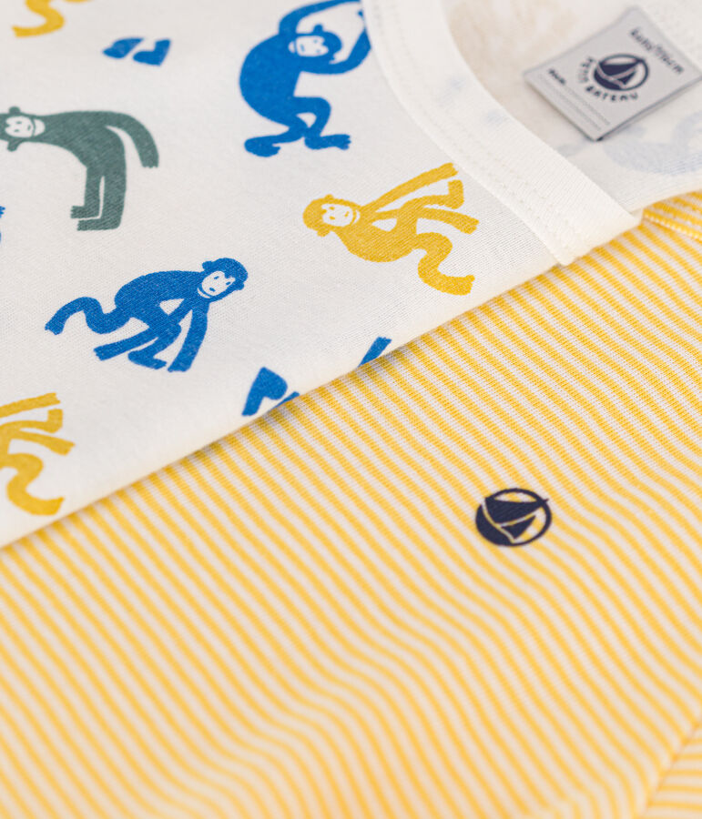 Lot de 2 pyjamas short en coton enfant multicouleur