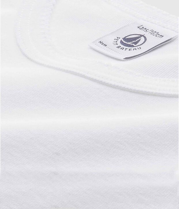 Lot de 2 tee-shirts blancs manches longues petite fille multicouleur