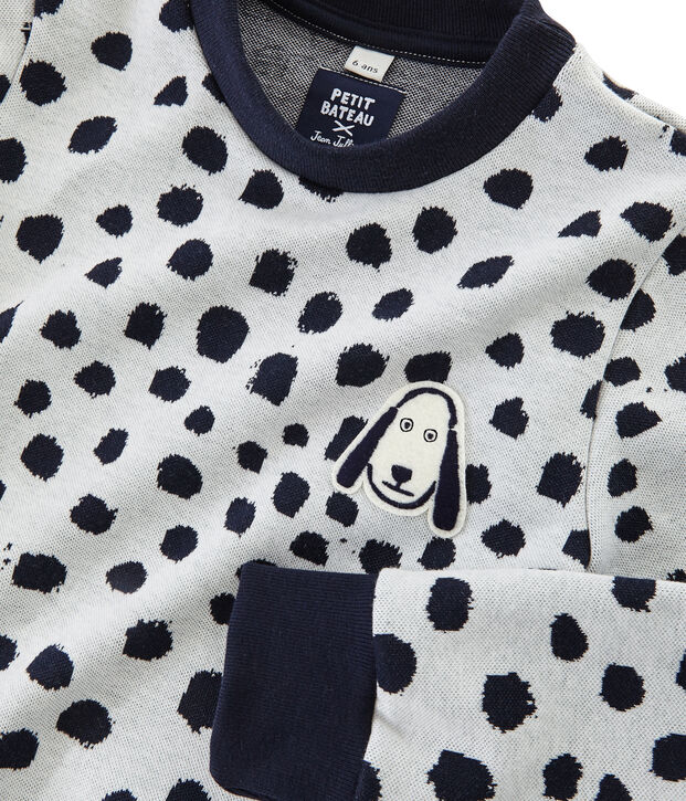 Sweat shirt Jean Jullien blanc/DOTTIES