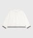 Blouse enfant en popeline de coton manches longues unie