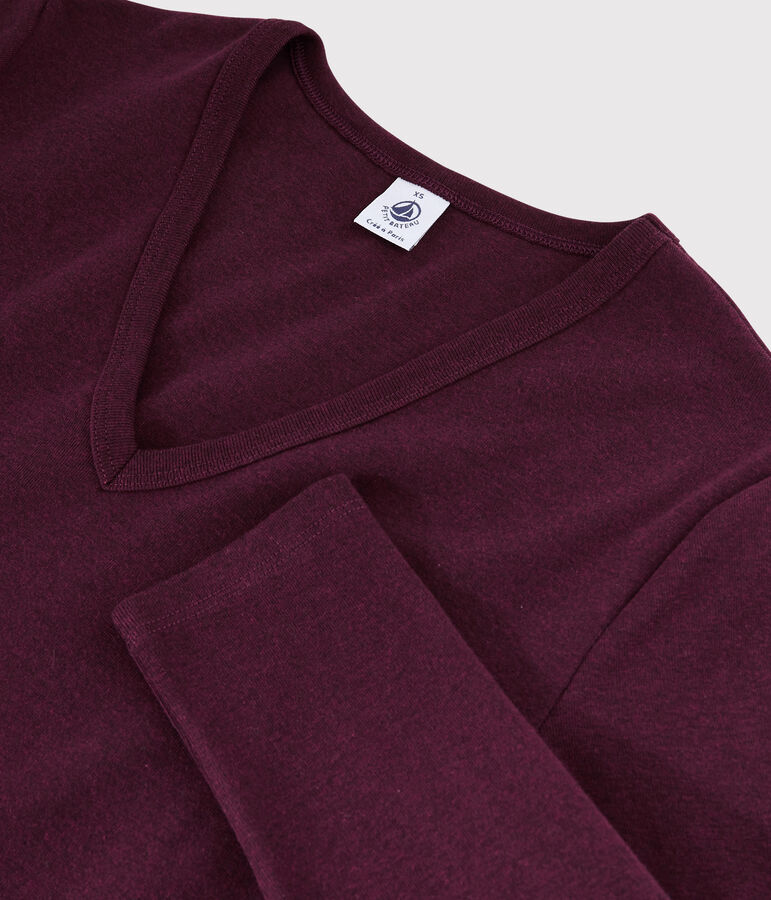 Iconisch Dames T-shirt met V-hals rood ALIVE