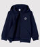 Sweatshirt à capuche enfant fille / garçon bleu SMOKING
