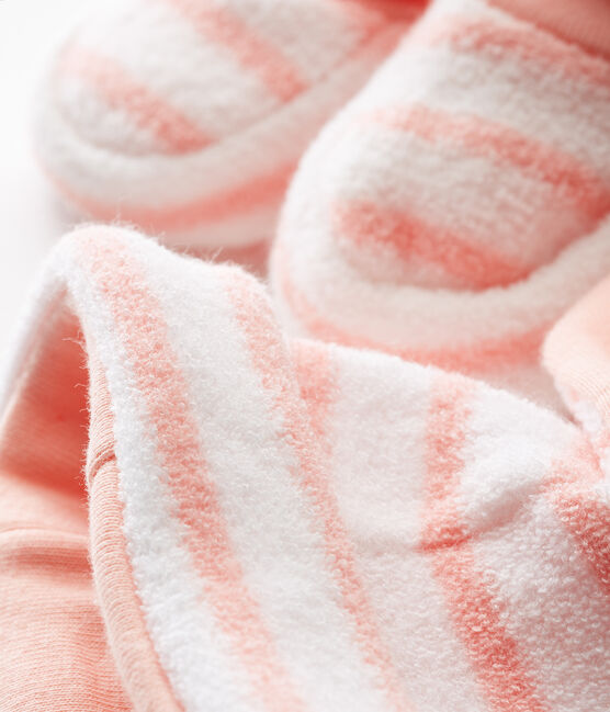 Bonnet et chaussons bébé mixte rayés variante 3