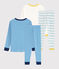 Lot de 2 pyjamas petite garçon en côte variante 1
