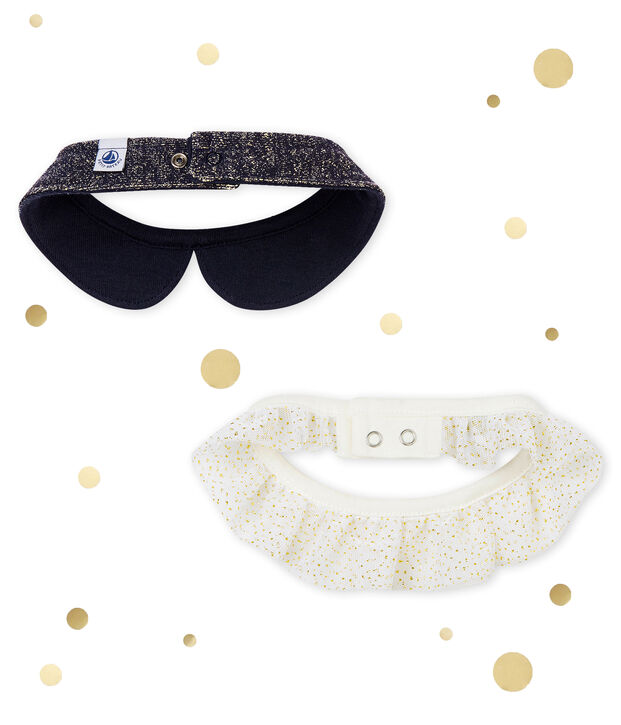 Set van 2 kraagjes voor babymeisjes multicouleur