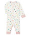 Slaappakje zonder voetjes van ribstof voor babymeisje wit MARSHMALLOW/ MULTICO CN