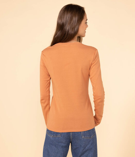 L'ICONIQUE, dames-T-shirt met ronde hals in katoen roze SIENNA