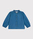 Blouse manches longues en denim enfant fille