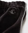 Broek van fluweel-mesh babyjongen zwart NOIR