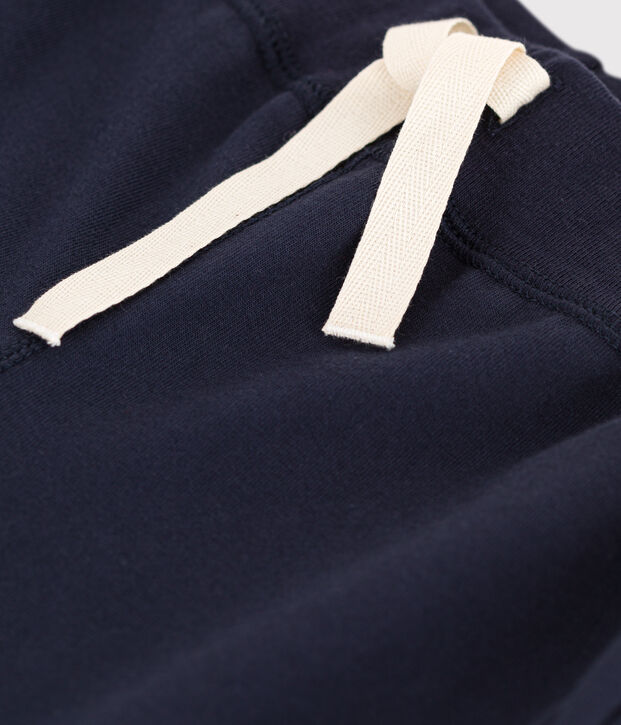 Bermuda en coton enfant gar&ccedil;on bleu marine
