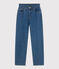 Rechte spijkerbroek voor dames blauw DENIM MOYEN