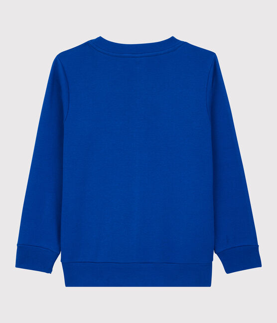 Katoenen sweatshirt voor jongens blauw SURF
