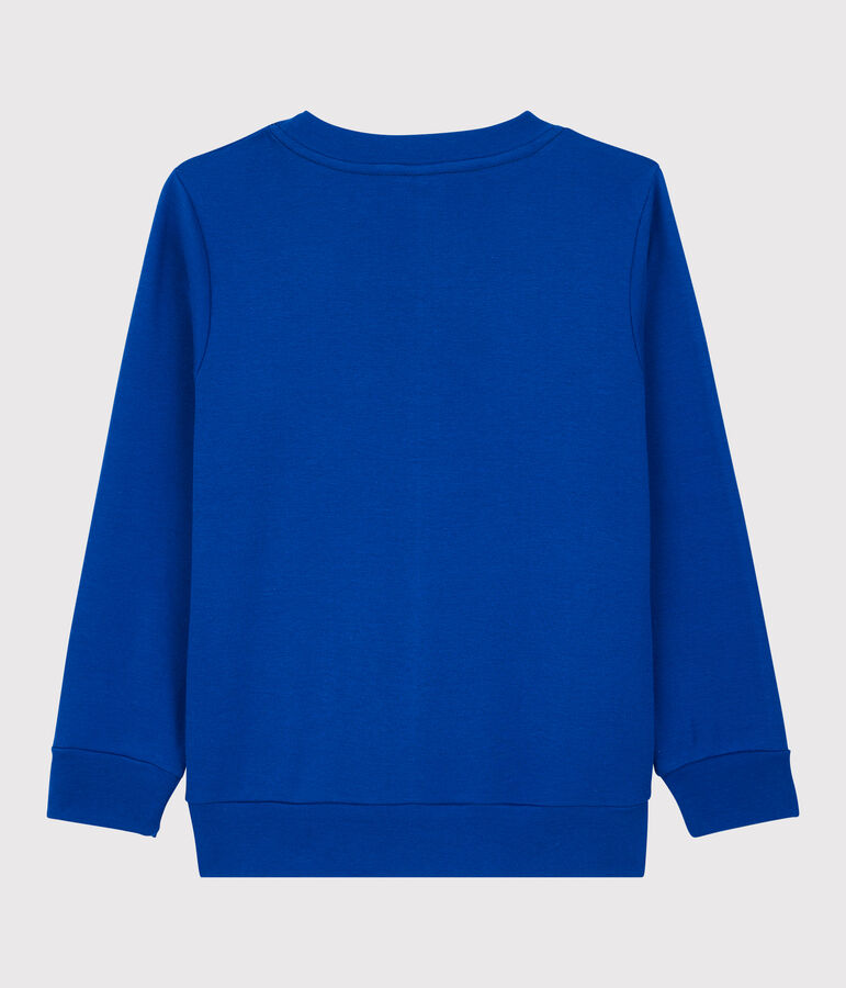 Sweatshirt en coton l&eacute;ger enfant gar&ccedil;on bleu