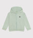 Sweatshirt met rits en kap in fleece voor jongens