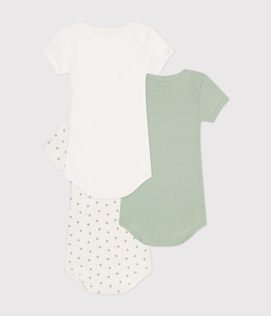 Set van 3 katoenen body's met korte mouwen voor baby's variante 1