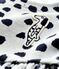Jurk met lange mouwen babymeisje Jean Jullien wit MARSHMALLOW/ DOTTIES