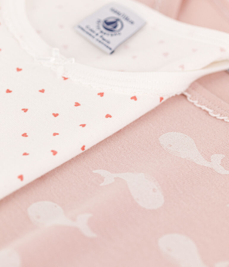 Set van 2 pyjama's/korte pyjama's van katoen voor meisjes multicouleur