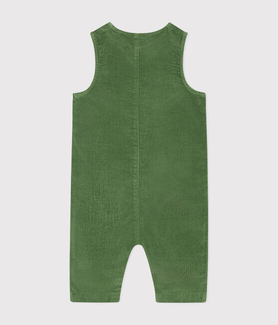Combinaison en velours bébé vert PALMERAIE