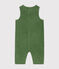 Combinaison en velours bébé vert PALMERAIE
