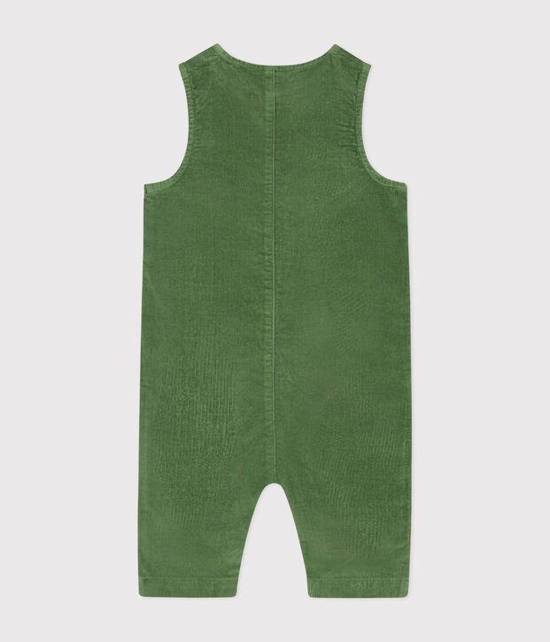 Combinaison en velours b&eacute;b&eacute; vert