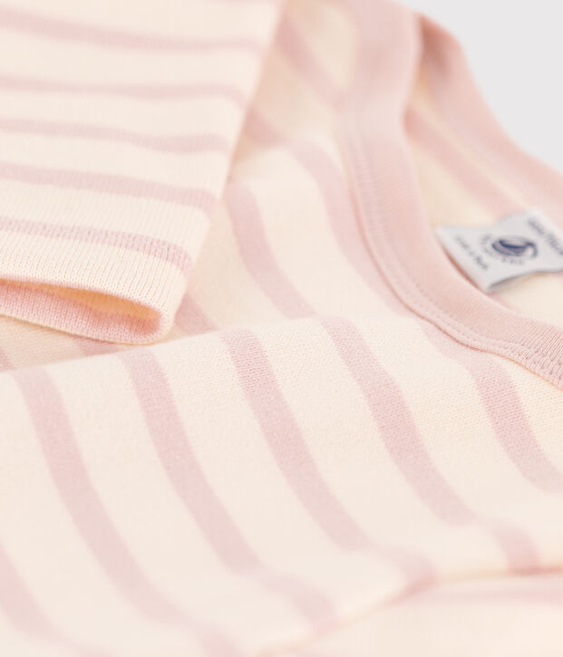 Marinetruitje voor jongens/meisjes ecru/roze