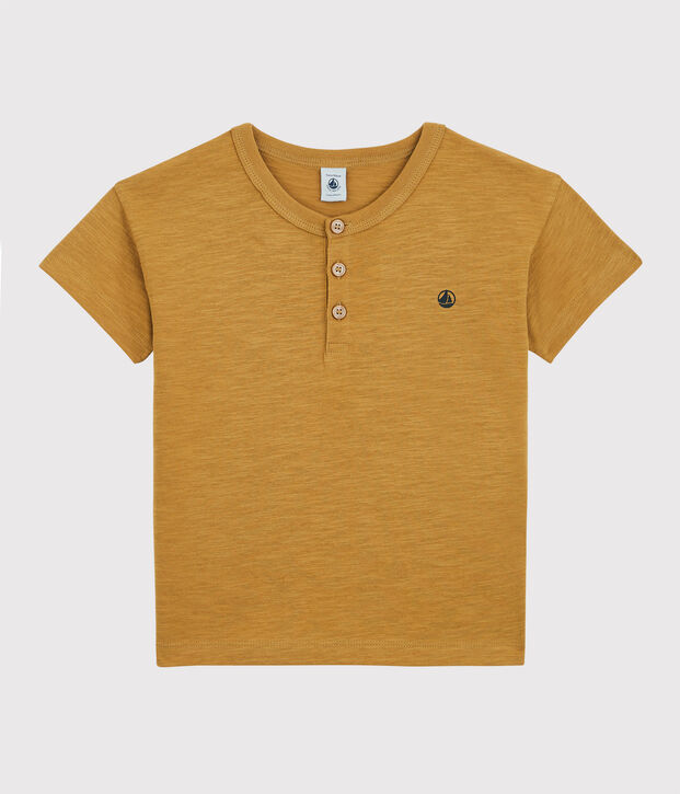 T-shirt manches courtes enfant fille/gar&ccedil;on jaune