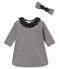 Robe rayée et bandeau bébé fille variante 1