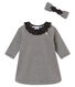 Robe rayée et bandeau bébé fille