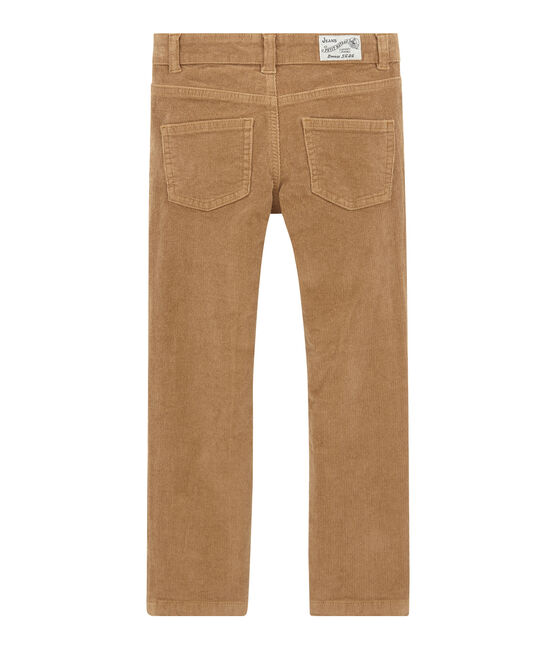 Fluwelen jongensbroek bruin BRINDILLE