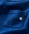 Effen T-shirt met korte mouwen in jerseystof voor baby's blauw MEDIEVAL