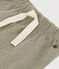 Short bébé en jersey flammé uni vert MARECAGE