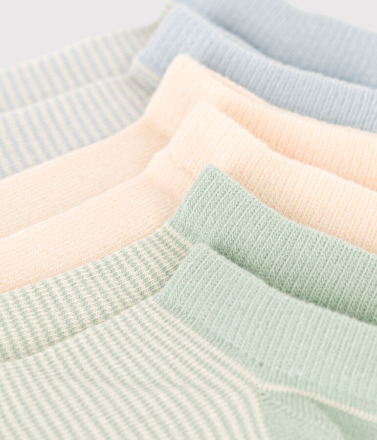 3 paar katoenen kindersokken met milleraies-strepen variante 2