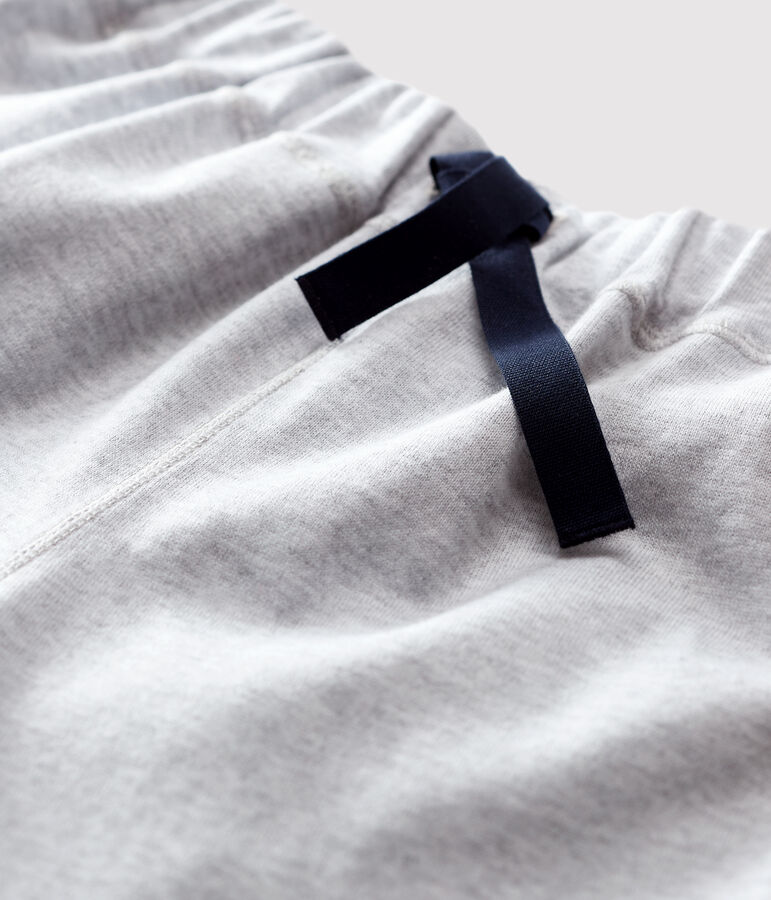 Jongensbermuda in katoen grijs