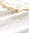 Blouse met lange mouwen van jacquard tubic babymeisje wit MARSHMALLOW/geel OR