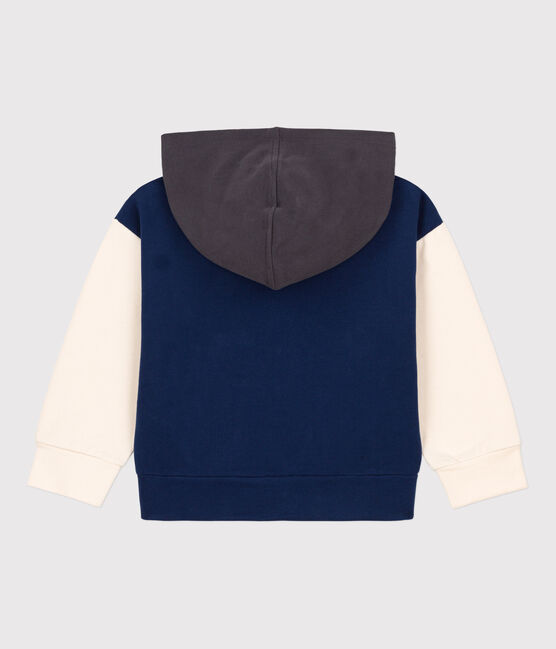 Sweatshirt met kap voor meisjes / jongens blauw MEDIEVAL/wit MULTICO