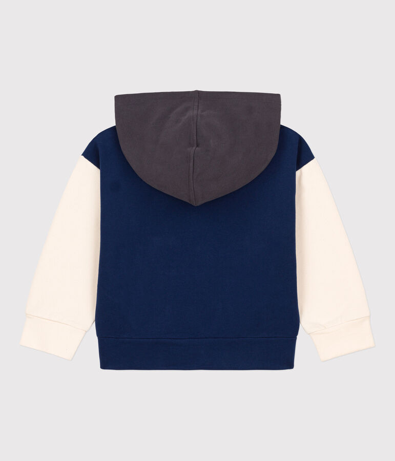 Sweatshirt met kap voor meisjes / jongens blauw/multicouleur